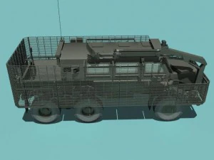 buffalo a2 mrap woodland version 3D Model