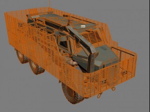 buffalo a2 mrap woodland version Modelo 3D