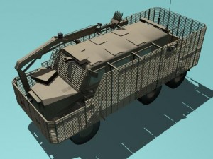 buffalo a2 mrap desert version 3D Model