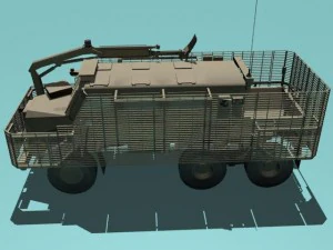buffalo a2 mrap desert version 3D Model