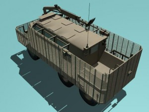buffalo a2 mrap desert version 3D Model