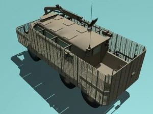 buffalo a2 mrap desert version 3D Model