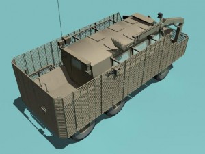 buffalo a2 mrap desert version 3D Model