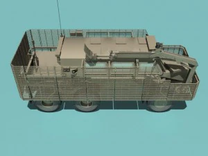 buffalo a2 mrap desert version 3D Model