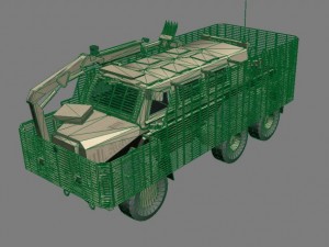buffalo a2 mrap desert version 3D Model