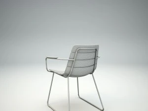 gloster willam chair and whirl table 3D Model
