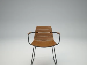 gloster willam chair and whirl table 3D Model