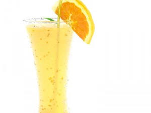 szklany sok pomarańczowy Model 3D