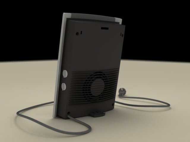 fan heater  cooler 3D Модель .c4d .max .obj .3ds .fbx .stl .blend 