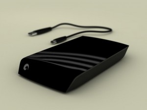 external hdd Modello 3D