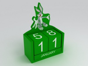 buggs bunny toy calendar Modello 3D