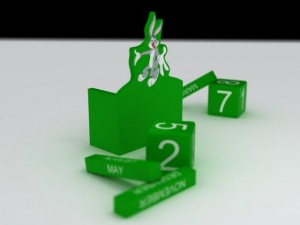 buggs bunny toy calendar 3D Model