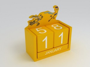 road runner toy calendar Modello 3D