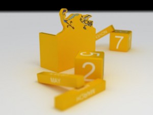 road runner toy calendar 3Dモデル