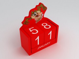 taz toy calendar Modello 3D