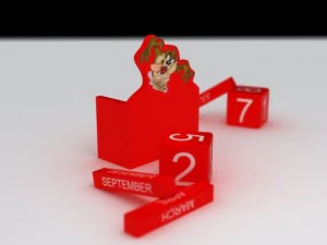 taz toy calendar 3D Model