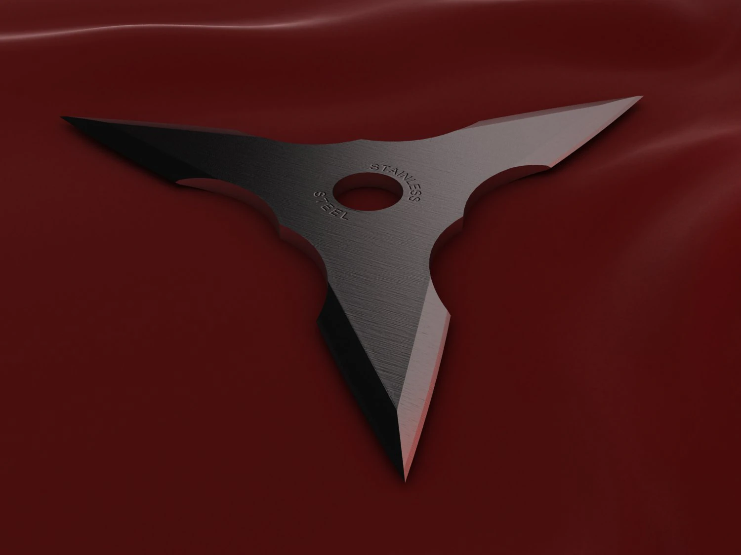 3 point shuriken 3D Model .c4d .max .obj .3ds .fbx .stl .blend 