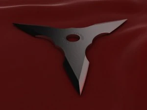 3-Punkt-Shuriken 3D Modell