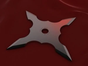 4 point shuriken 3D Model
