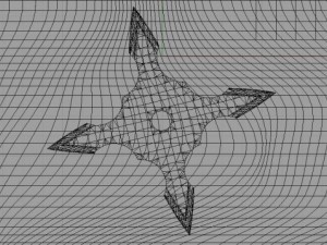 4 point shuriken 3D Модель