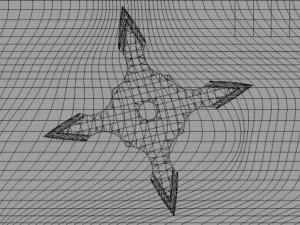 4 point shuriken 3D Model