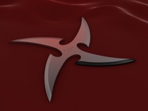 4 point curved shuriken 3D 模型