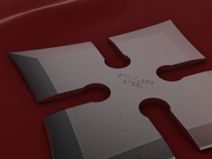 4 point shuriken wide edge Model 3D
