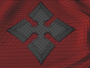 4 point shuriken wide edge Model 3D