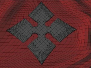 4 point shuriken wide edge 3D Model