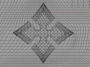 4 point shuriken wide edge Model 3D