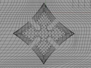 4 point shuriken wide edge 3D Model