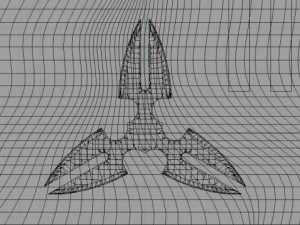 3 point shuriken twin bladed Modèle 3D