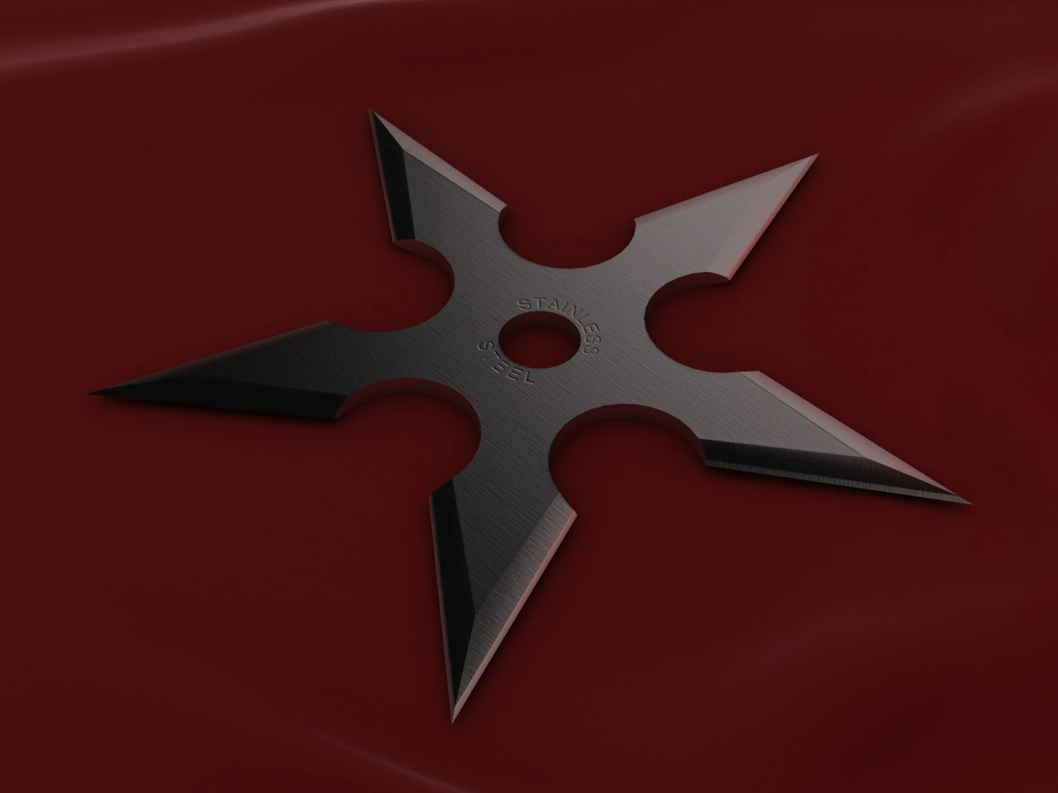 5 point shuriken 3D Model .c4d .max .obj .3ds .fbx .stl .blend