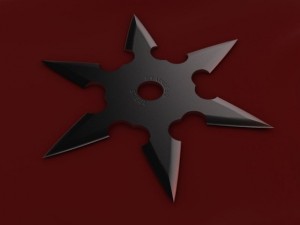 6 point shuriken Modèle 3D