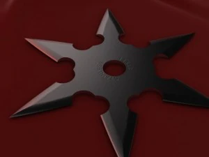 6 point shuriken 3D Model