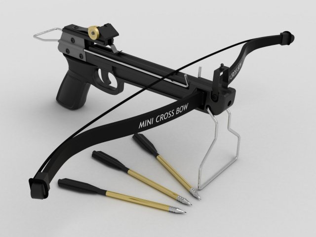 hand crossbow 3D मॉडल .c4d .max .obj .3ds .fbx .stl .blend 