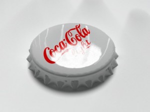 cola light bottle tin cap 3D मॉडल