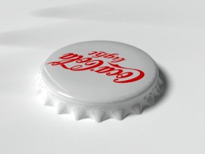 cola light bottle tin cap 3D मॉडल