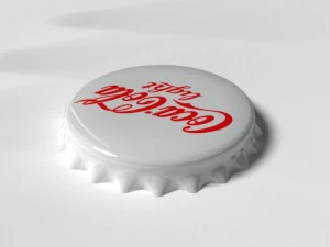 cola light bottle tin cap 3D Model