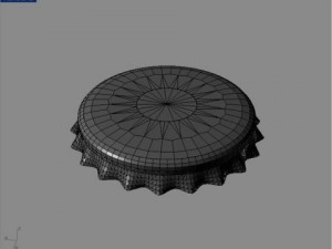 cola light bottle tin cap 3D मॉडल