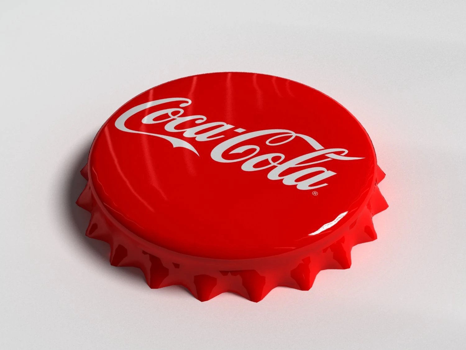 cola bottle tin cap 3D Model .c4d .max .obj .3ds .fbx .stl .blend