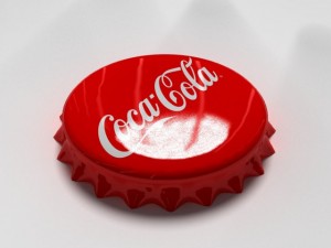 cola bottle tin cap Model 3D