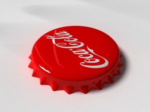 cola bottle tin cap Model 3D