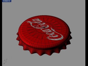 cola bottle tin cap Model 3D