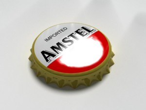 amstel bottle tin cap 3D Model