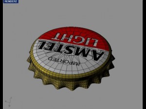 amstel bottle tin cap 3D Model