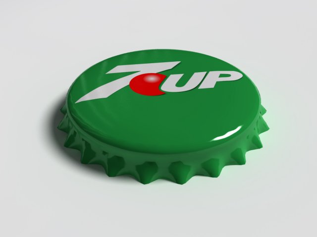 7up bottle tin cap Modèle 3D .c4d .max .obj .3ds .fbx .stl .blend 