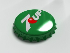 7up bottle tin cap Modèle 3D