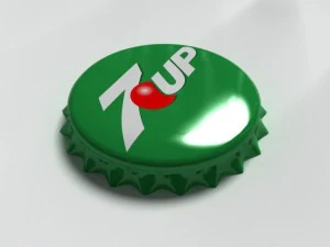 7up bottle tin cap 3D Model