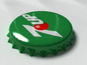 7up bottle tin cap Modèle 3D
